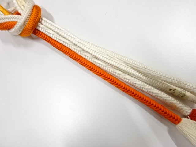 JAPANESE KIMONO / TWISTED TASSEL HAND-TIED OBIJIME